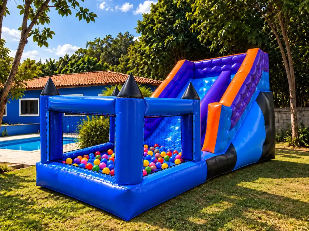 Tobogã com Piscina de Bolinhas
